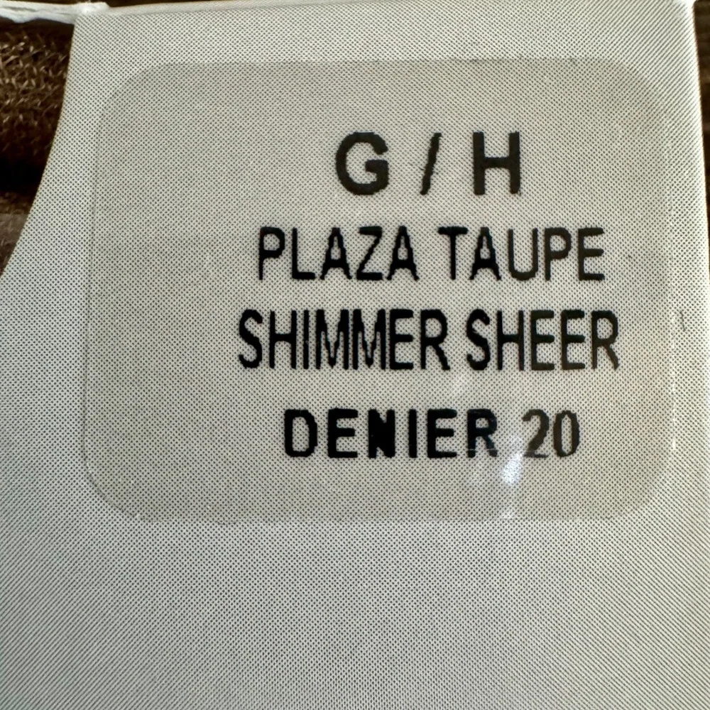 Lane Bryant Taupe Shimmer Sheer Control Top Smoothing Tights Size G/H 28-30